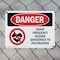Signmission Radiation & Laser Sign, 7 in H x 10 in W, Plastic, Rectangle OS-2PACK-DS-P-710-L-1687 - alternate 3